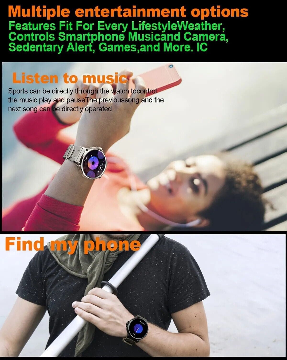 1.85" Ultra HD Smartwatch GPS Bluetooth Call Health Monitoring Watch Gym Gift1.85" Ultra HD Smartwatch GPS Bluetooth Call Health Monitoring Watch Gym Gift