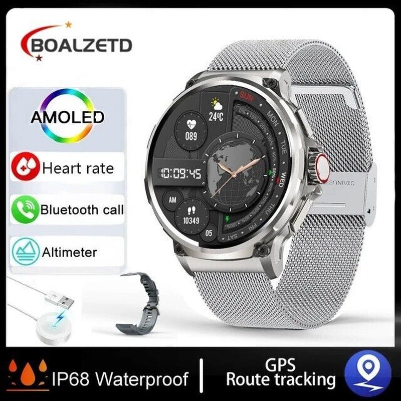 1.85" Ultra HD Smartwatch GPS Bluetooth Call Health Monitoring Watch Gym Gift1.85" Ultra HD Smartwatch GPS Bluetooth Call Health Monitoring Watch Gym Gift