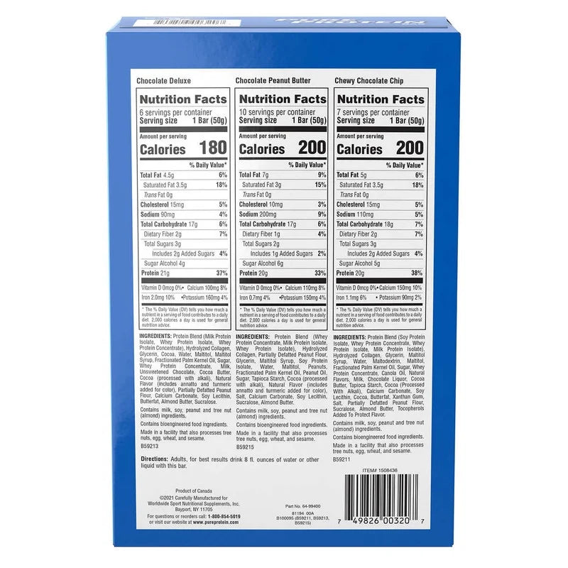 Bar, Variety Pack, 1.76 Oz, 23 Ct 1PK