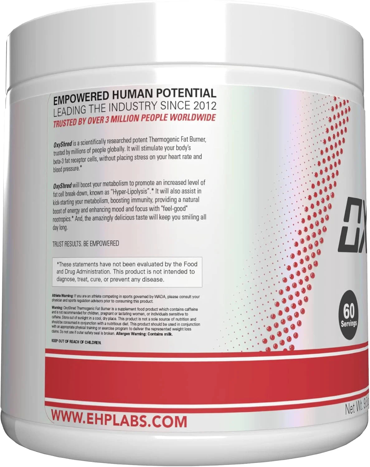 Oxyshred Pre Workout Powder - Preworkout Powder with L Glutamine & Acetyl L Carnitine, Energy Boost Drink - Pink Grapefruit, 60 Servings