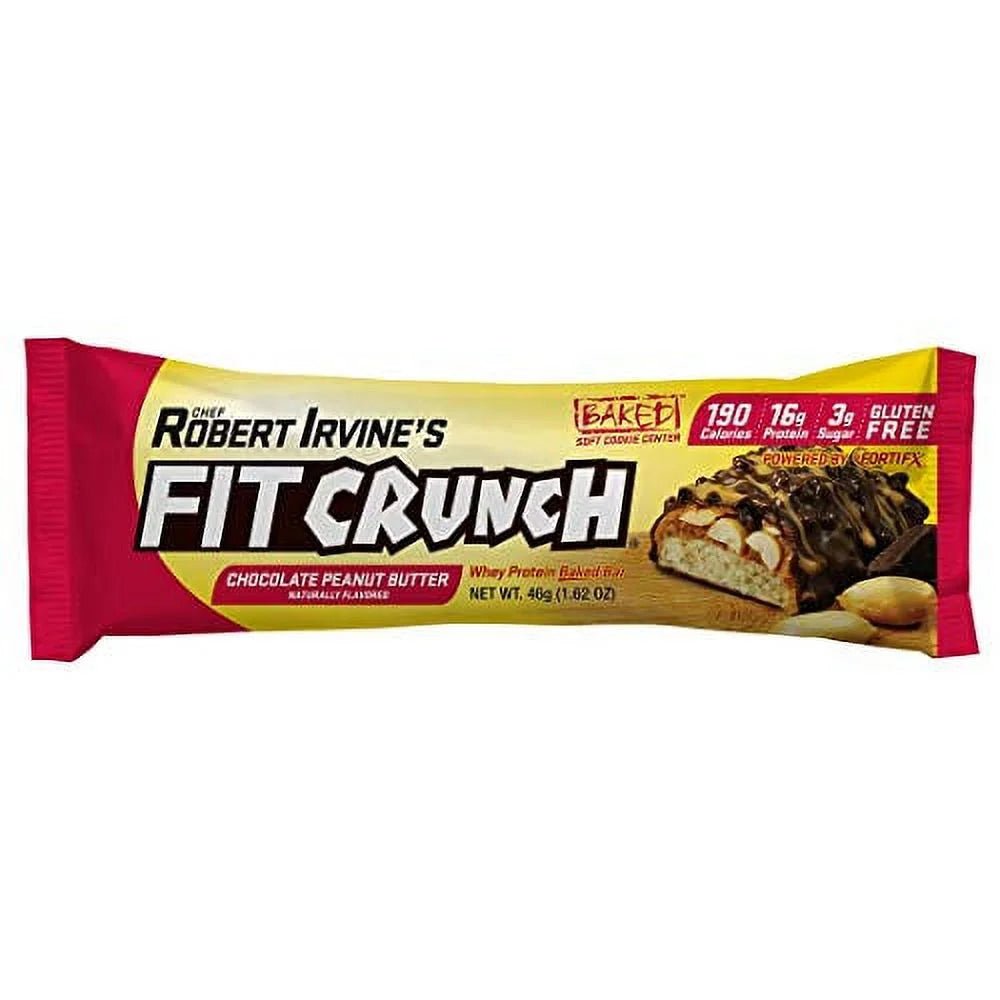 Fit Crunch Chef Robert Irvine S Whey Protein Bars 18 Count Chocolate Peanut ButterFit Crunch Chef Robert Irvine S Whey Protein Bars 18 Count Chocolate Peanut Butter