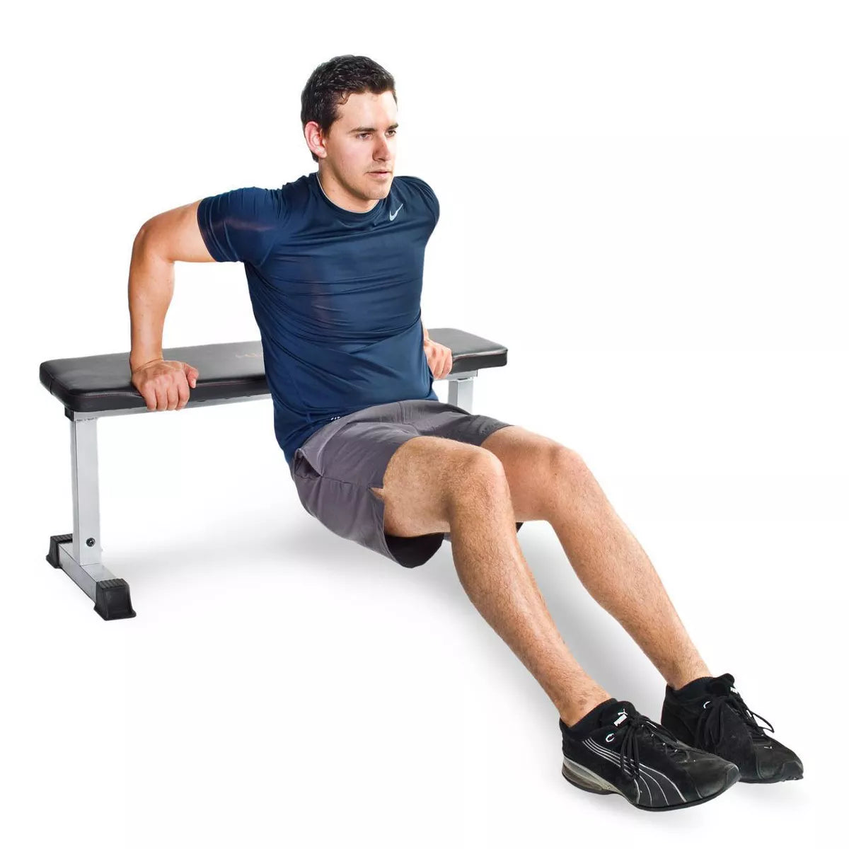 CAP Strength Flat Weight Bench - Gray/Black