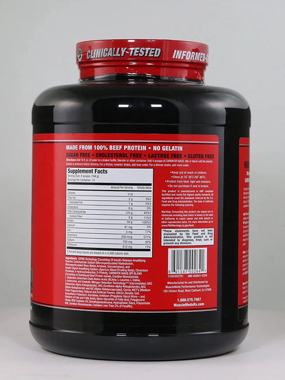 Carnivor Mass Gainer – 50G Beef Protein Isolate & 125G Reactive Carbs – 0 Sugar/Fat/Lactose – Ispike™ Anabolic Gainer, Chocolate Fudge, 6 Lb