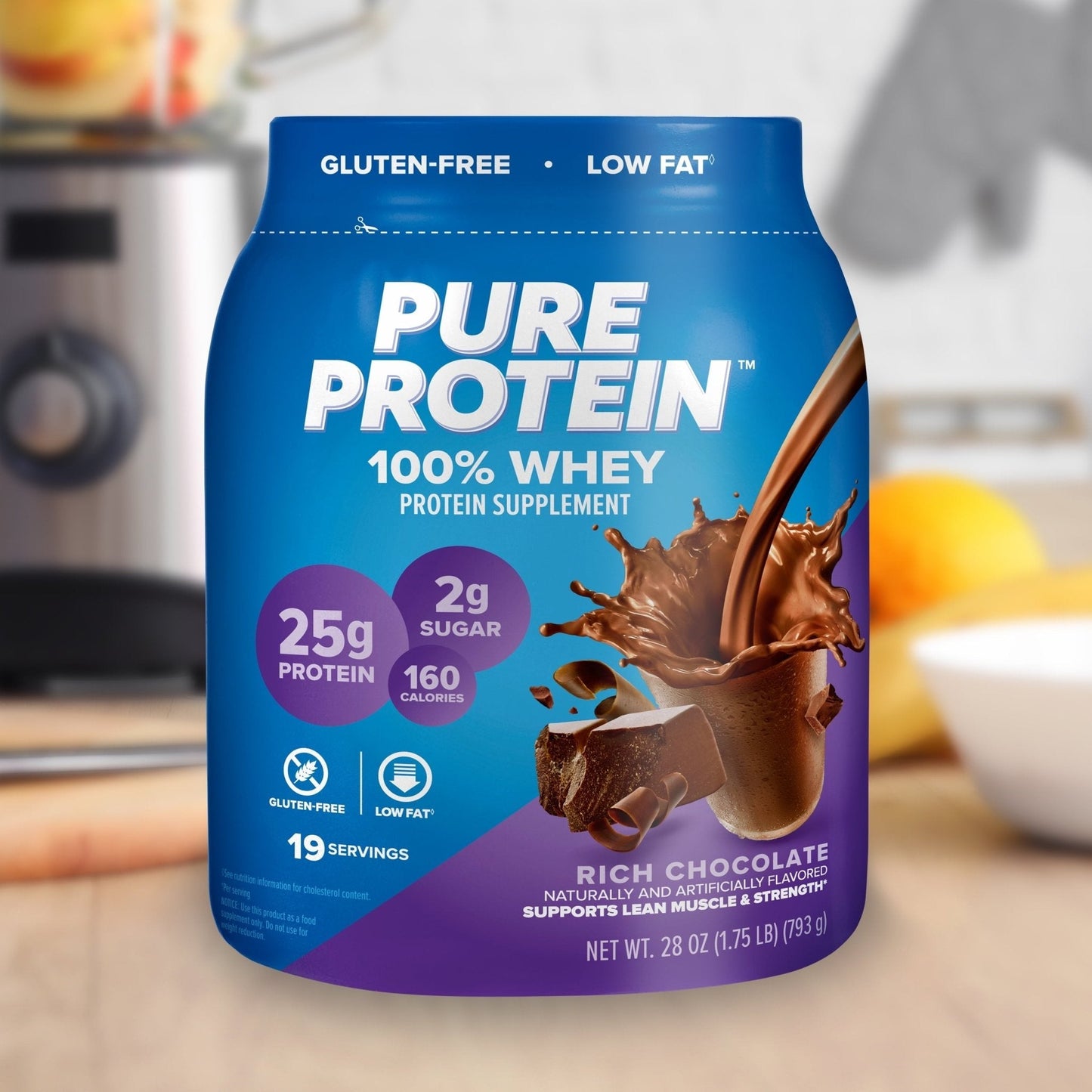 100% Whey Protein Powder, Rich Chocolate, 25G Protein, 1.75 Lb100% Whey Protein Powder, Rich Chocolate, 25G Protein, 1.75 Lb - Nature Fitness