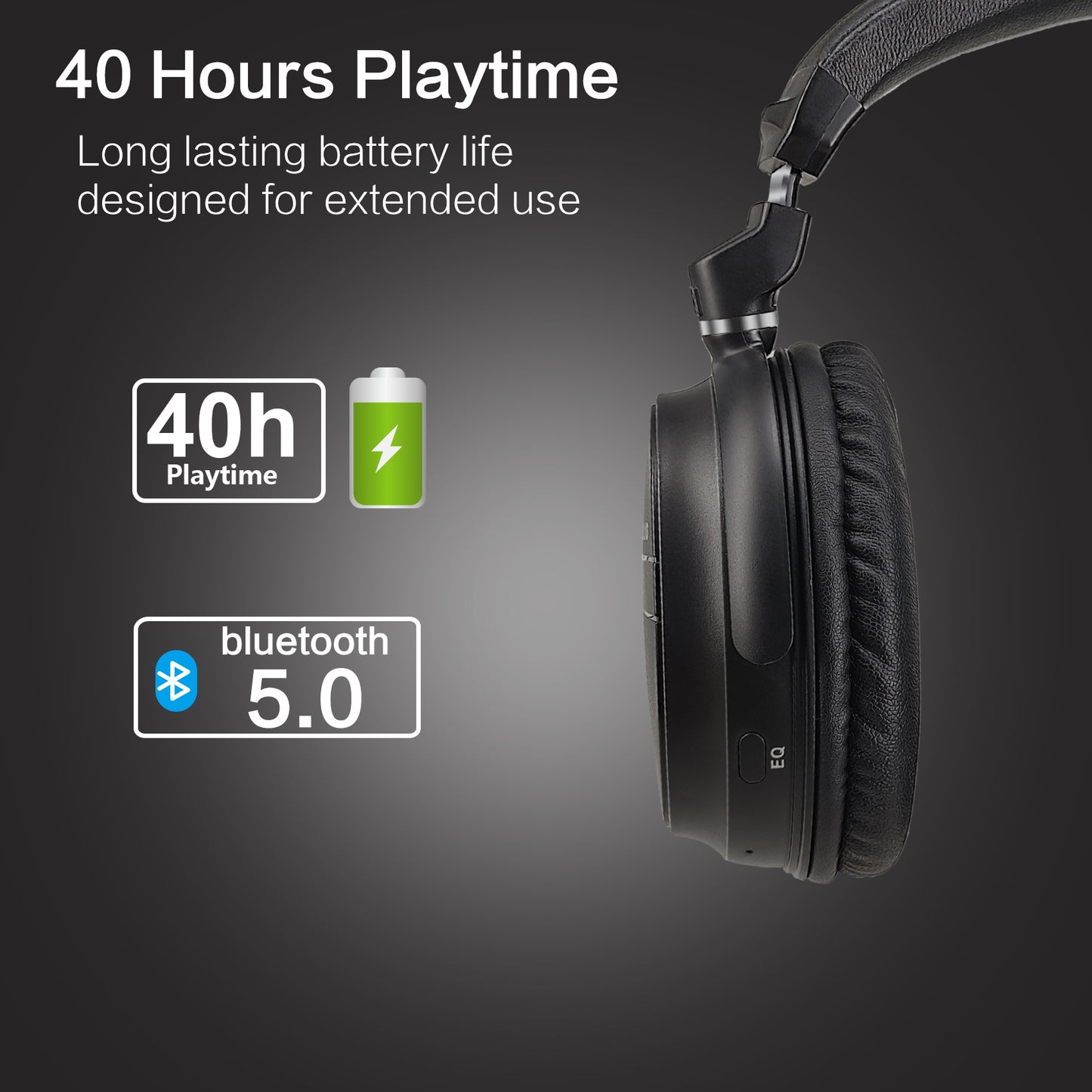 Bluetooth Wireless Headphones with Dialogue Mode, Aptx Low Latency and Aptx HD Wireless Headphones with Bluetooth 5.0 & 3.5Mm AUX, Bluetooth Headset W/Mic & Volume Control, Jh-716B-W(New)