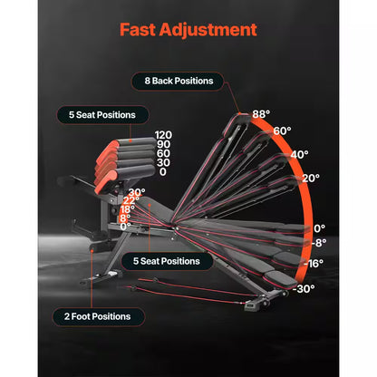 Weight Bench, 800 Lbs. Adjustable Weight Bench Press for Full Body Workout, Exercise Sit up Bench, with Leg Extension