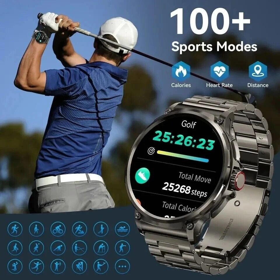 1.85" Ultra HD Smartwatch GPS Bluetooth Call Health Monitoring Watch Gym Gift1.85" Ultra HD Smartwatch GPS Bluetooth Call Health Monitoring Watch Gym Gift