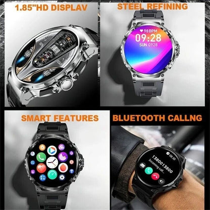 1.85" Ultra HD Smartwatch GPS Bluetooth Call Health Monitoring Watch Gym Gift1.85" Ultra HD Smartwatch GPS Bluetooth Call Health Monitoring Watch Gym Gift