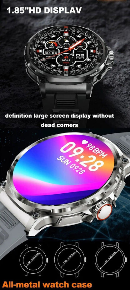 1.85" Ultra HD Smartwatch GPS Bluetooth Call Health Monitoring Watch Gym Gift1.85" Ultra HD Smartwatch GPS Bluetooth Call Health Monitoring Watch Gym Gift