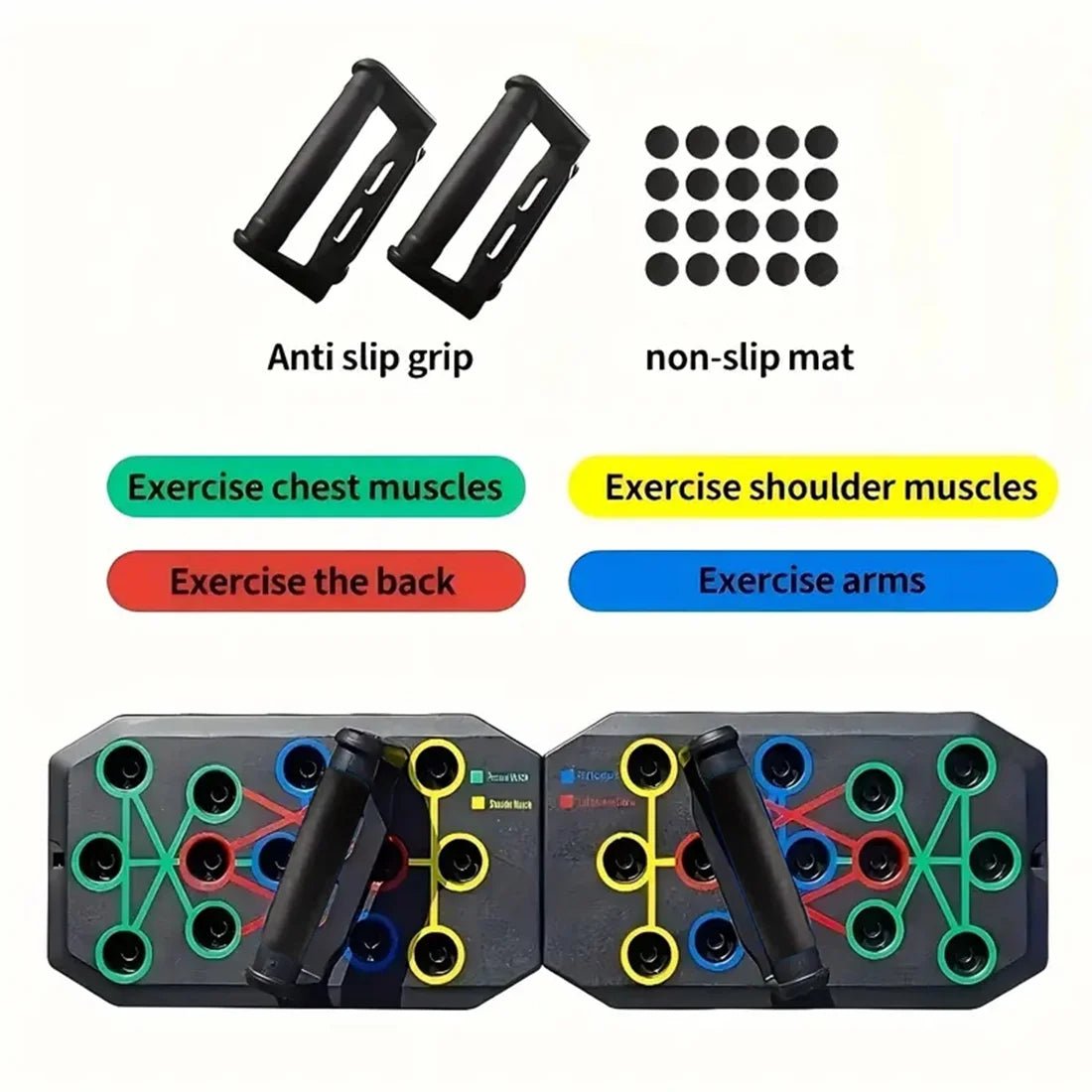 2 - 1 Multifunctional Folding Push up Board, Portable Folding 28 in 1 Home and Gym Exercise Equipment, Suitable for Chest and Back Exercises, Fitness Strength Training Stand2 - 1 Multifunctional Folding Push up Board, Portable Folding 28 in 1 Home and Gym Exercise Equipment, Suitable for Chest and Back Exercises, Fitness Strength Training Stand