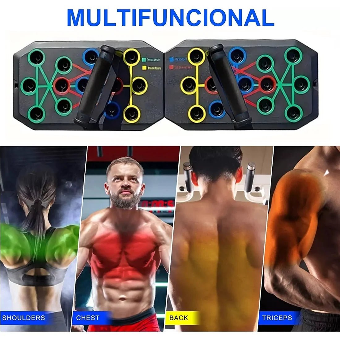 2 - 1 Multifunctional Folding Push up Board, Portable Folding 28 in 1 Home and Gym Exercise Equipment, Suitable for Chest and Back Exercises, Fitness Strength Training Stand2 - 1 Multifunctional Folding Push up Board, Portable Folding 28 in 1 Home and Gym Exercise Equipment, Suitable for Chest and Back Exercises, Fitness Strength Training Stand