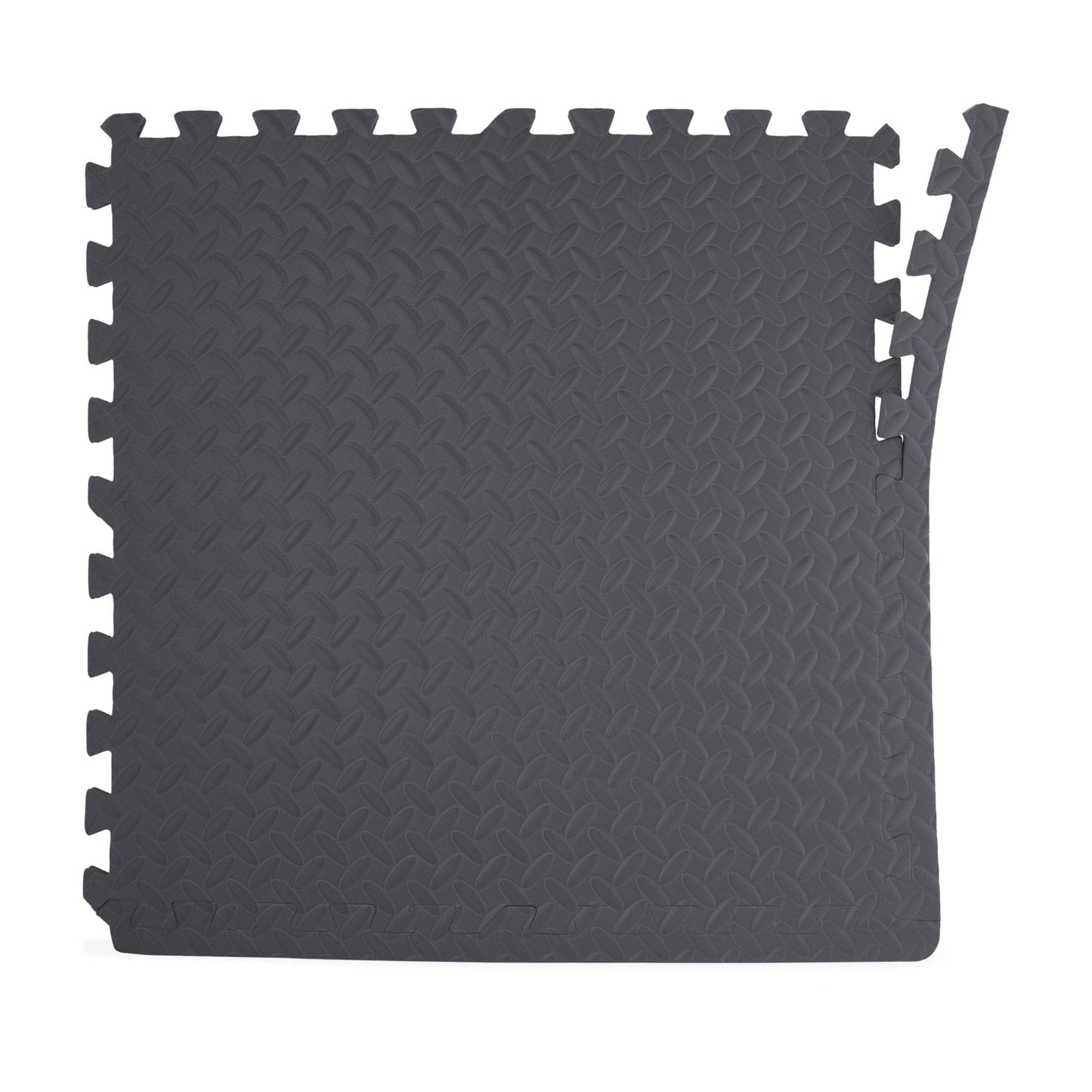 (2 Pack) 22.3" X 22.3" Gray Foam Interlocking Floor Mats, 6 Piece(2 Pack) 22.3" X 22.3" Gray Foam Interlocking Floor Mats, 6 Piece
