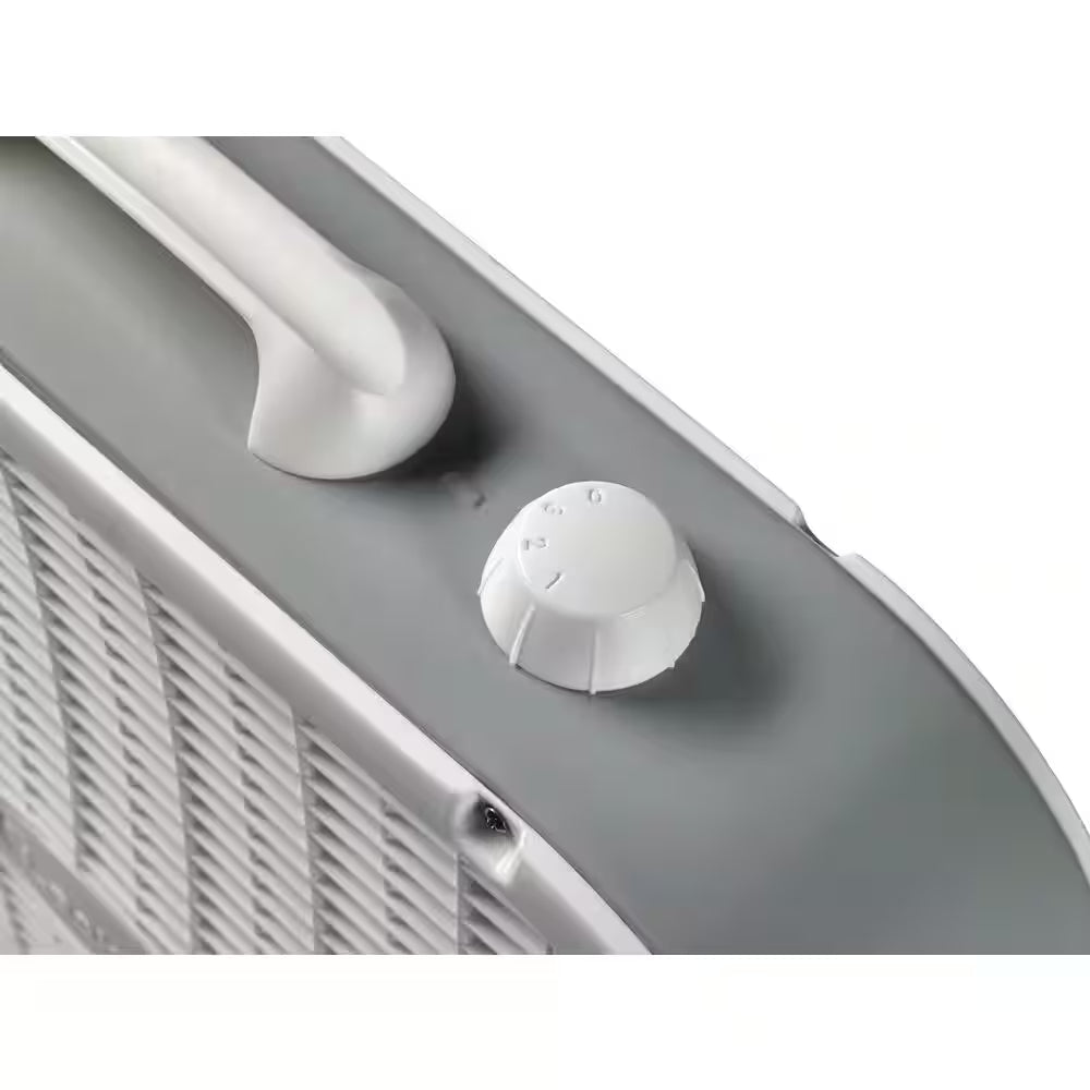 20 In. 3 Speed Air Circulating Box Fan for Home in White with save Smart Technology, 1820 CFM and Carry Handle20 In. 3 Speed Air Circulating Box Fan for Home in White with save Smart Technology, 1820 CFM and Carry Handle