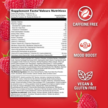 Oxyshred Non Stimulant Pre Workout Powder - Stim Free, Caffeine Free Preworkout for Men & Women - Non Stim Preworkout - Sugar Free Energy Powder - Raspberry, 60 Servings