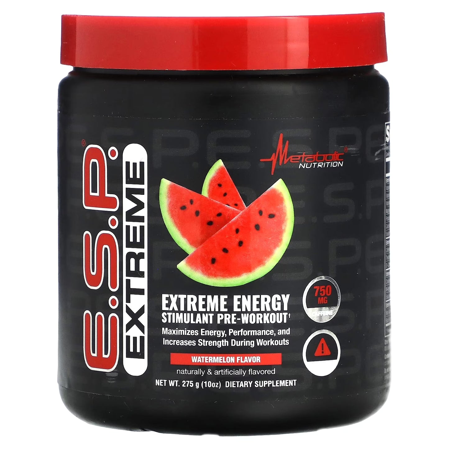 E.S.P. Extreme Energy Stimulant Pre-Workout, Watermelon, 10 Oz (275 G)