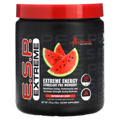 E.S.P. Extreme Energy Stimulant Pre-Workout, Watermelon, 10 Oz (275 G)