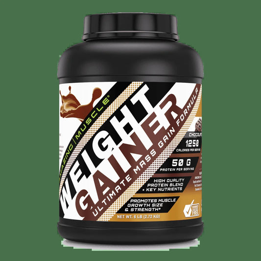 Whey Protein Gainer Chocolate Flavor 6 Lbs Supplement | Non-Gmo | Gluten Free | Made in USA