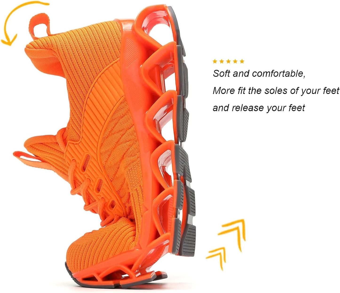 Womens Slip-Ins Running Shoes Blade Tennis Walking Sneakers Comfortable Fashion Non Slip Work Sport Shoes Gym Trainers