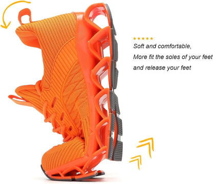 Womens Slip-Ins Running Shoes Blade Tennis Walking Sneakers Comfortable Fashion Non Slip Work Sport Shoes Gym Trainers