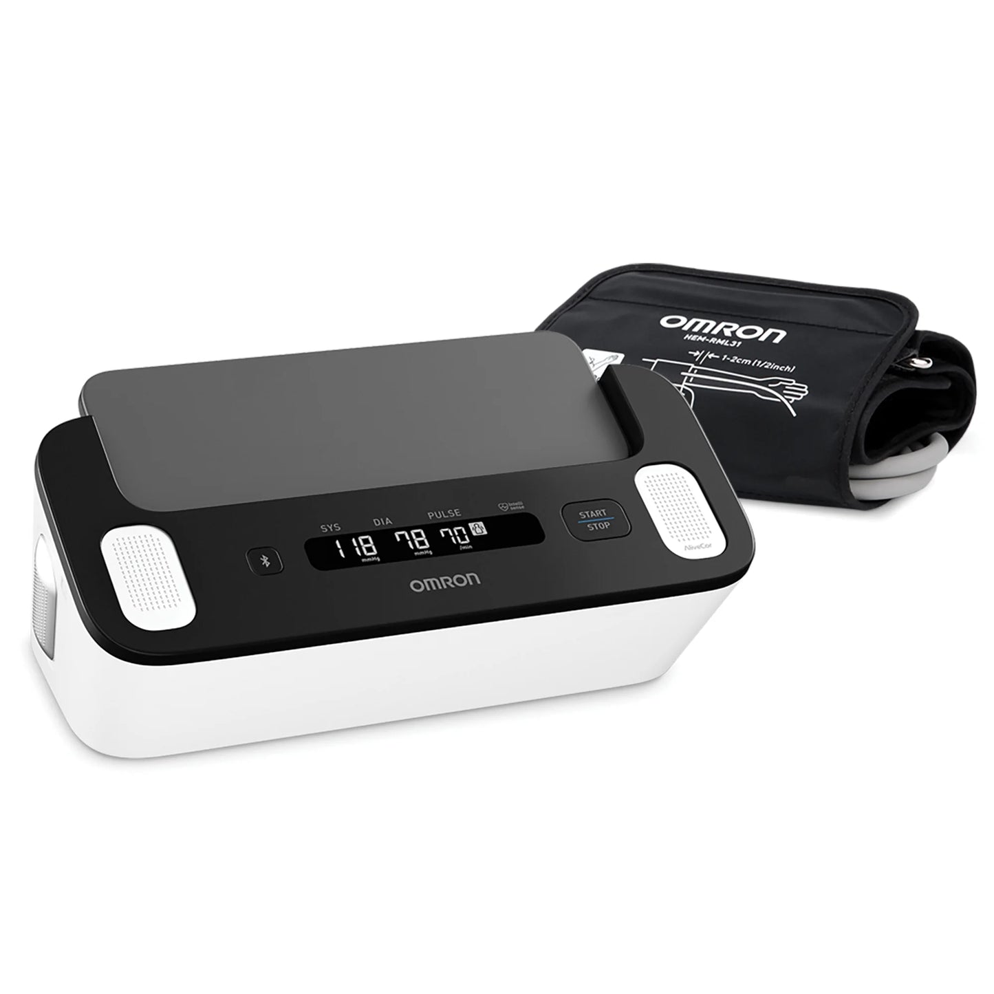 Complete Wireless Upper Arm Blood Pressure Monitor and Single-Lead EKG Monitor and 9-In. to 17-In. Wide-Range D-Cuff for Advanced Accuracy Series, BP7900, HEM-RML31-B