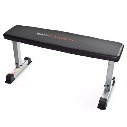 CAP Strength Flat Weight Bench - Gray/Black