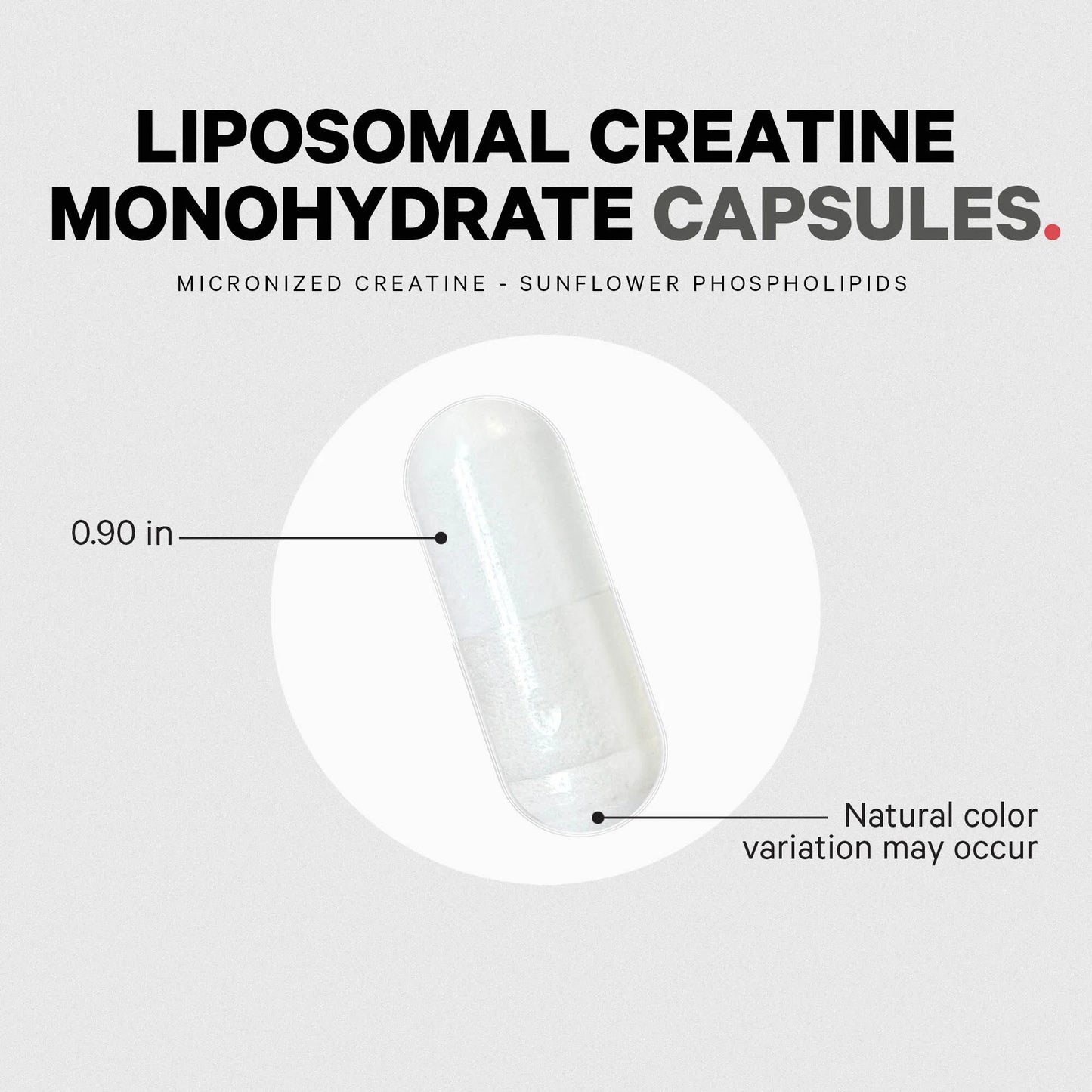 Liposomal Creatine Monohydrate Capsules, Micronized Creatine 2500Mg Sports Nutrition, 360 Ct