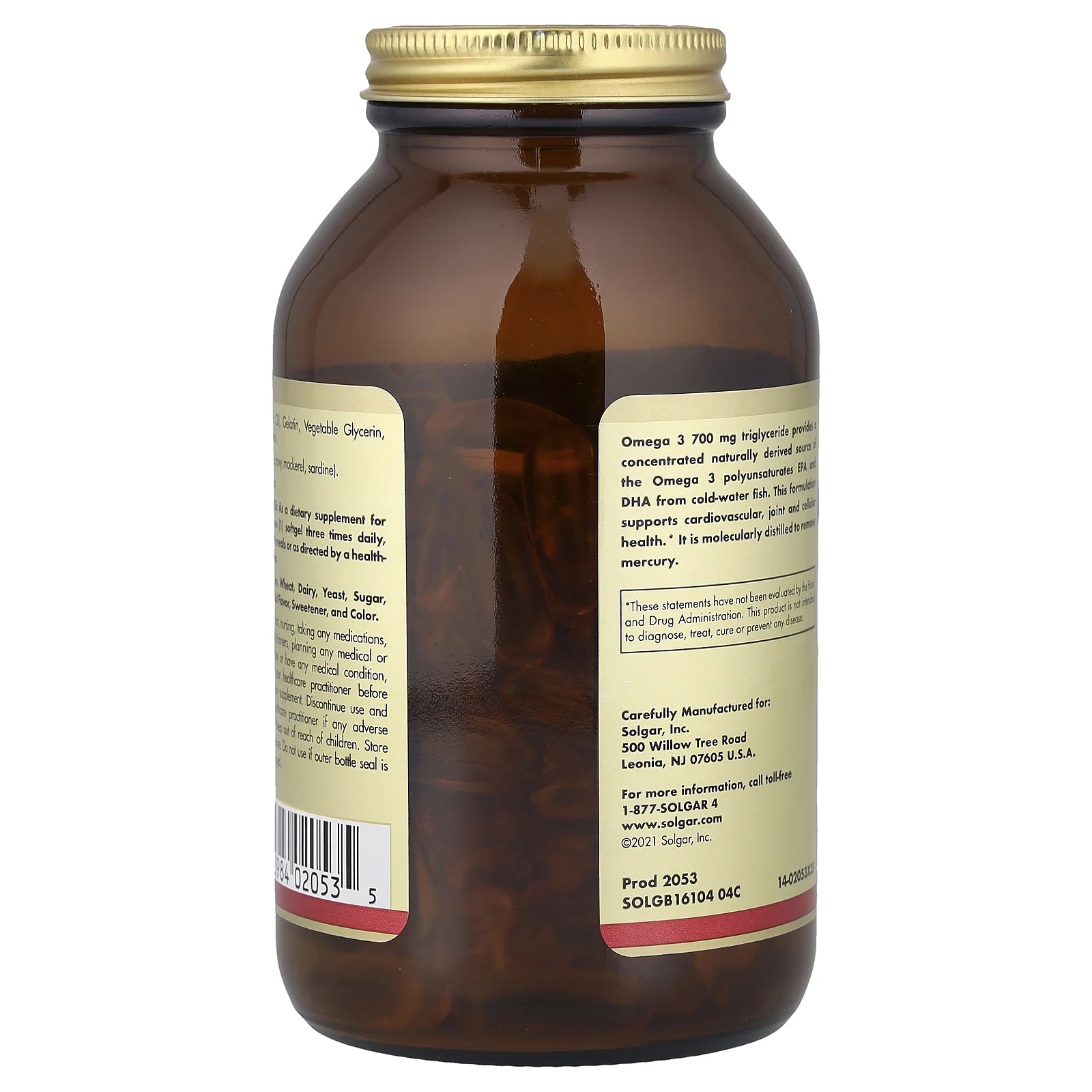 Omega-3 EPA & DHA, 700Mg, 120Ct