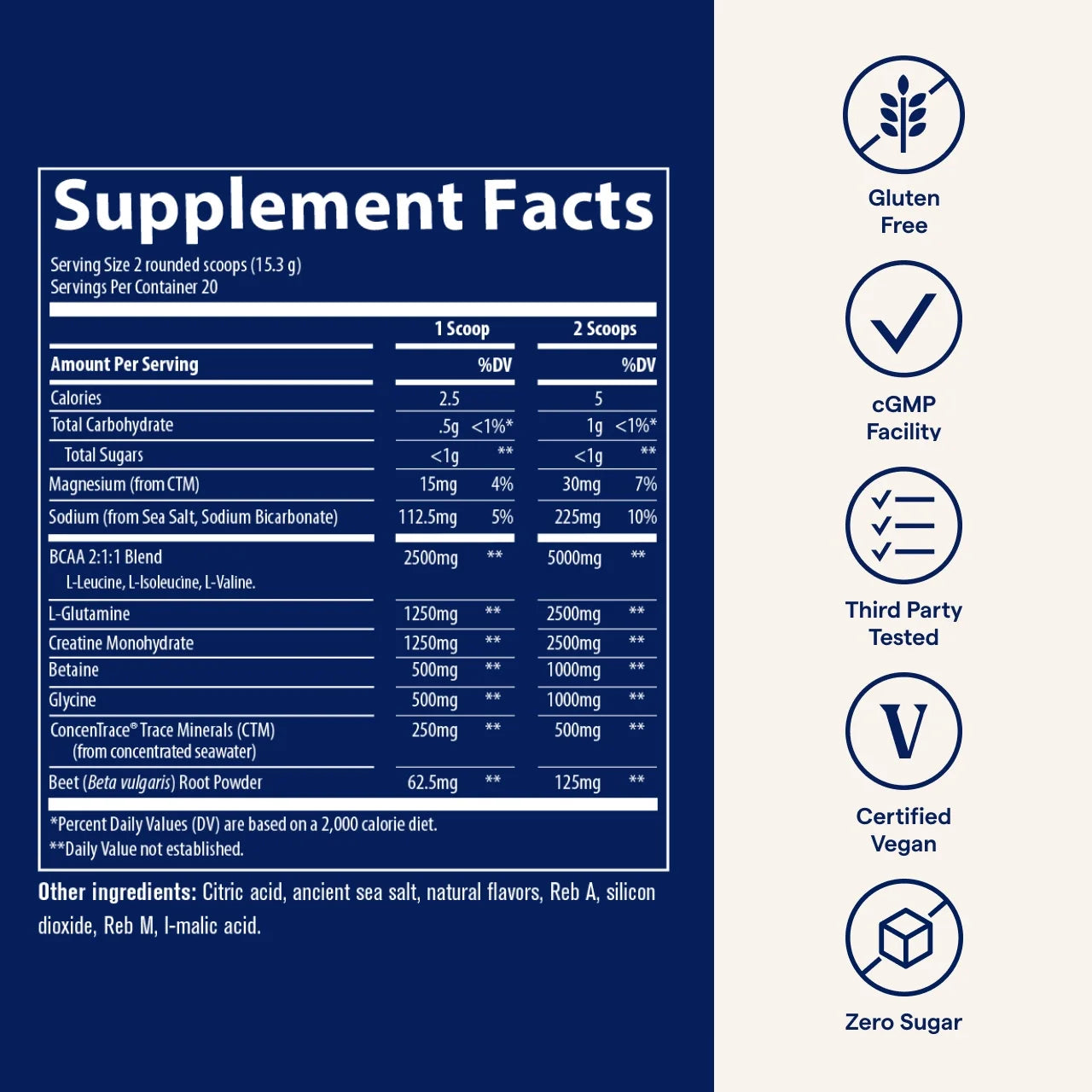 Minerals Post-Workout - Muscle Recovery & Strength Support - Post-Workout Drink Aids Endurance - Supplement Supports Workout Recovery - Strawberry Lemonade Flavor, 16.2 Oz (40 Servings)