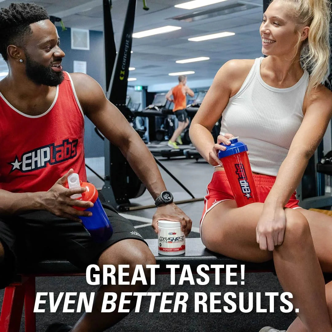 Oxyshred Non Stimulant Pre Workout Powder - Stim Free, Caffeine Free Preworkout for Men & Women - Non Stim Preworkout - Sugar Free Energy Powder - Raspberry, 60 Servings