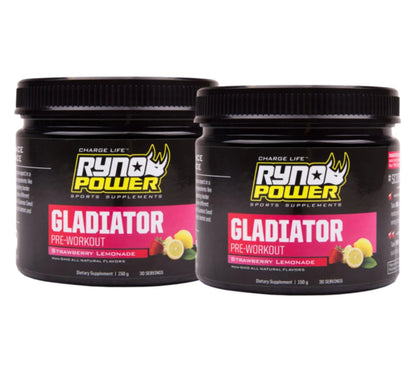 Gladiator Pre-Workout Drink Mix - Strawberry Lemonade, 30 Servings
