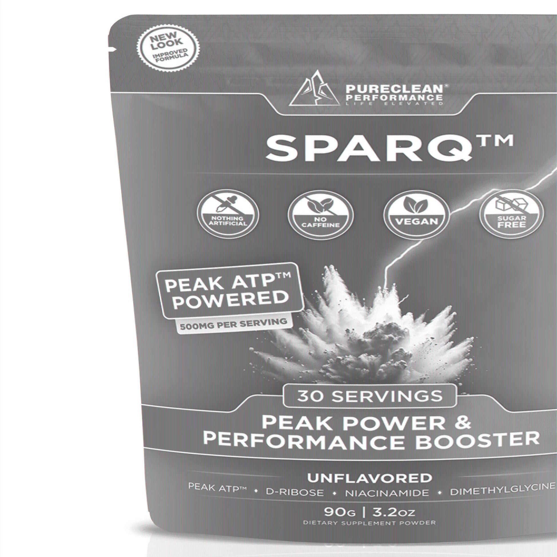 SPARQ Peak ATP Power & Performance Booster – 500Mg ATP, D-Ribose, DMG & NAD+ – Boosts Muscle Mass, Energy, Stamina, Strength & Recovery – Caffeine-Free Pre-Workout Powder