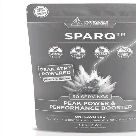 SPARQ Peak ATP Power & Performance Booster – 500Mg ATP, D-Ribose, DMG & NAD+ – Boosts Muscle Mass, Energy, Stamina, Strength & Recovery – Caffeine-Free Pre-Workout Powder