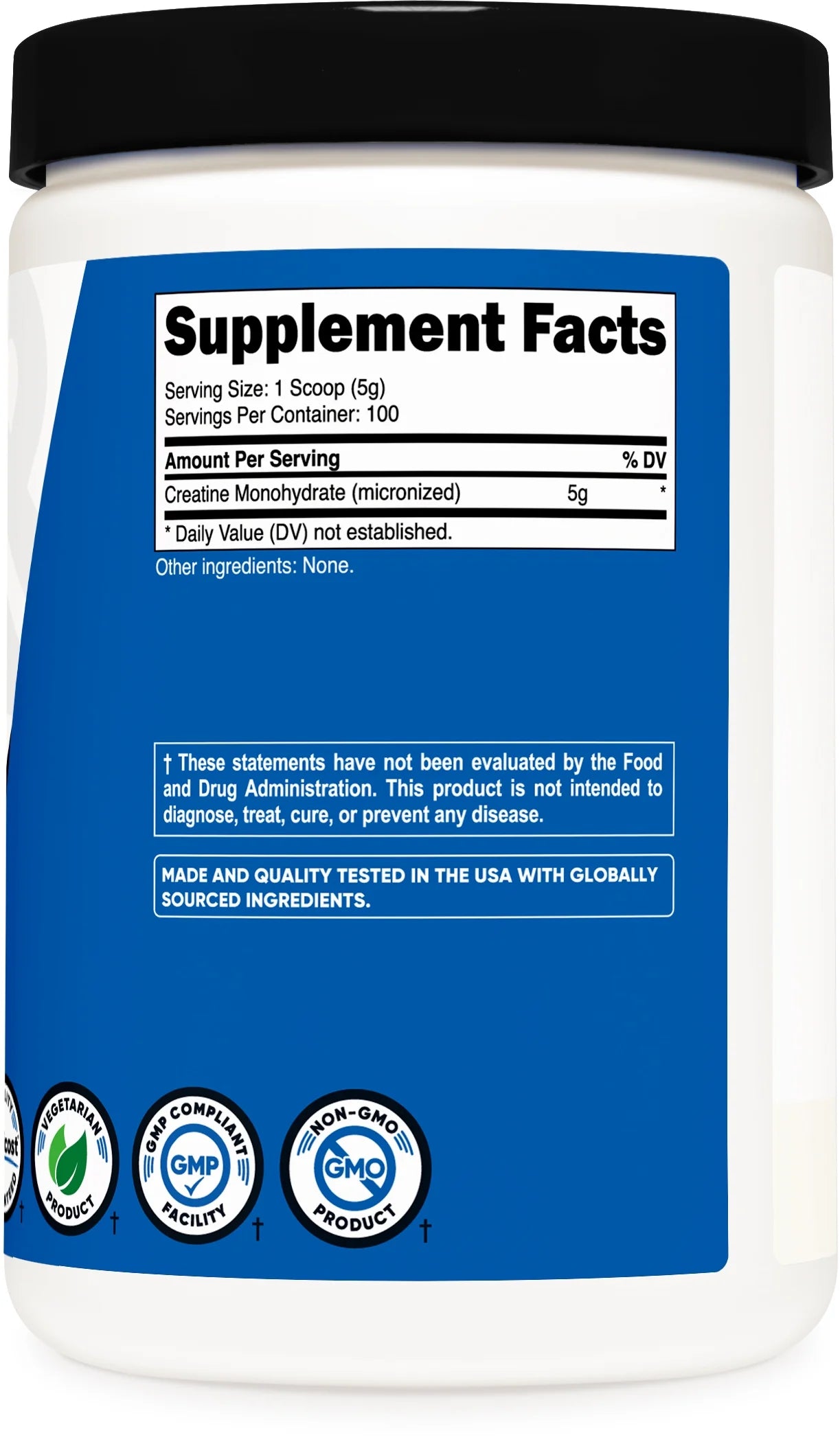 Creatine Monohydrate Powder 500 Grams (Unflavored) Supplement