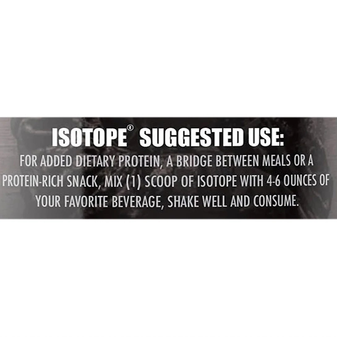 , Isotope 2Lb, Whey Protein Isolate, Vanilla, Powder, 30 Servings