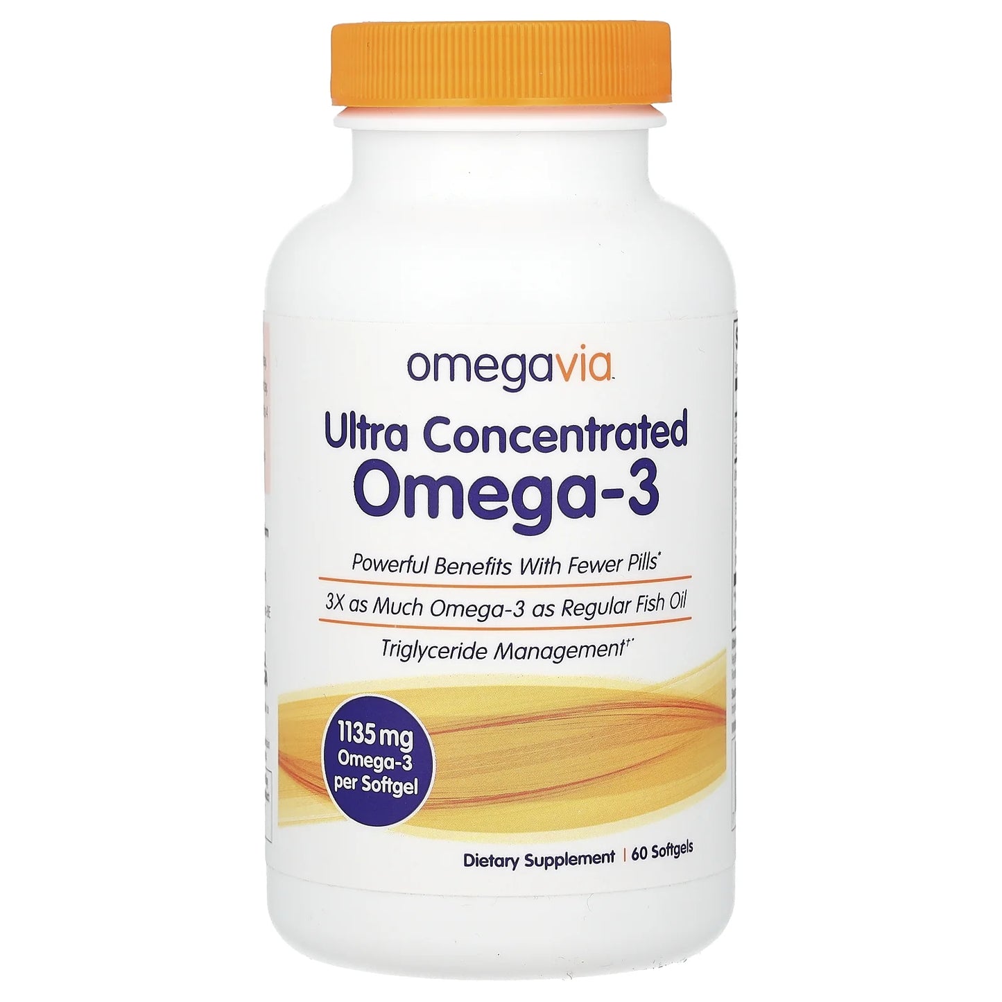 Ultra Concentrated Omega-3 Softgels, 1105 Mg, 60 Ct