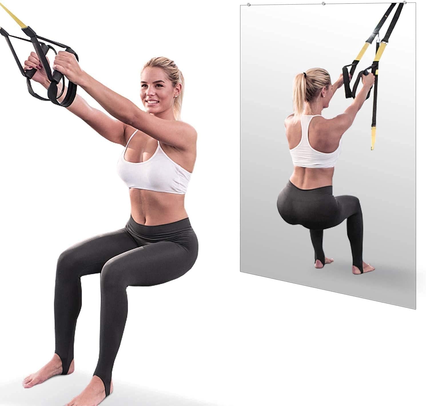 Hans & Alice Gym Mirrors for Home and Commercial Use - 47.2" X 31.5" Single Mirror