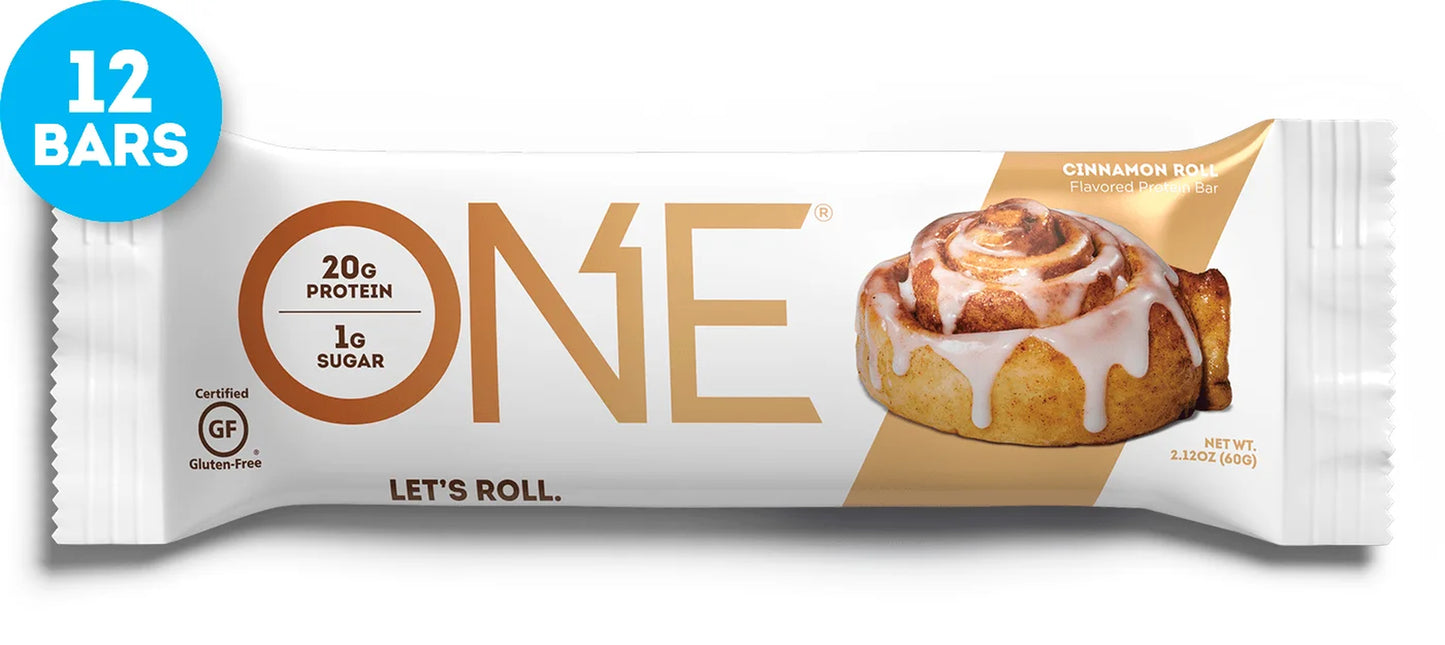 ONE Protein Bar, Cinnamon Roll, 20G Protein, 12 Ct