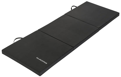 6 Ft. X 2 Ft. X 2 In. Three Fold Folding Exercise Mat with Carrying Handles for MMA, Gymnastics and Home Gym, Black6 Ft. X 2 Ft. X 2 In. Three Fold Folding Exercise Mat with Carrying Handles for MMA, Gymnastics and Home Gym, Black