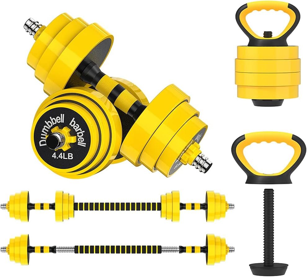 66Lbs Adjustable Dumbbell Barbell Kettlebell, Free Weights 3 - In - 1 Dumbbell Barbell Kettlebell Set, Non - Slip Hand Dumbbell for Home, Gym, Office66Lbs Adjustable Dumbbell Barbell Kettlebell, Free Weights 3 - In - 1 Dumbbell Barbell Kettlebell Set, Non - Slip Hand Dumbbell for Home, Gym, Office