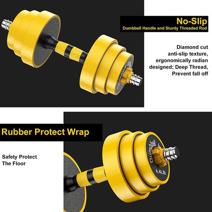 66Lbs Adjustable Dumbbell Barbell Kettlebell, Free Weights 3 - In - 1 Dumbbell Barbell Kettlebell Set, Non - Slip Hand Dumbbell for Home, Gym, Office66Lbs Adjustable Dumbbell Barbell Kettlebell, Free Weights 3 - In - 1 Dumbbell Barbell Kettlebell Set, Non - Slip Hand Dumbbell for Home, Gym, Office