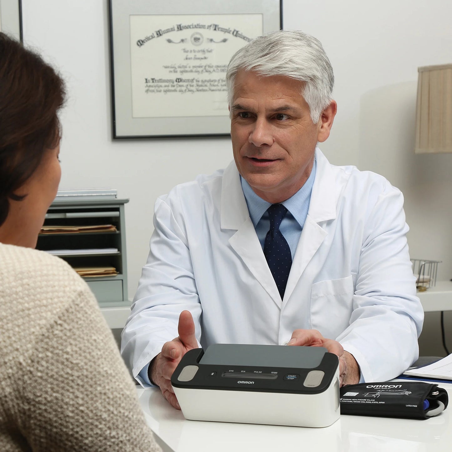 Complete Wireless Upper Arm Blood Pressure Monitor and Single-Lead EKG Monitor and 9-In. to 17-In. Wide-Range D-Cuff for Advanced Accuracy Series, BP7900, HEM-RML31-B