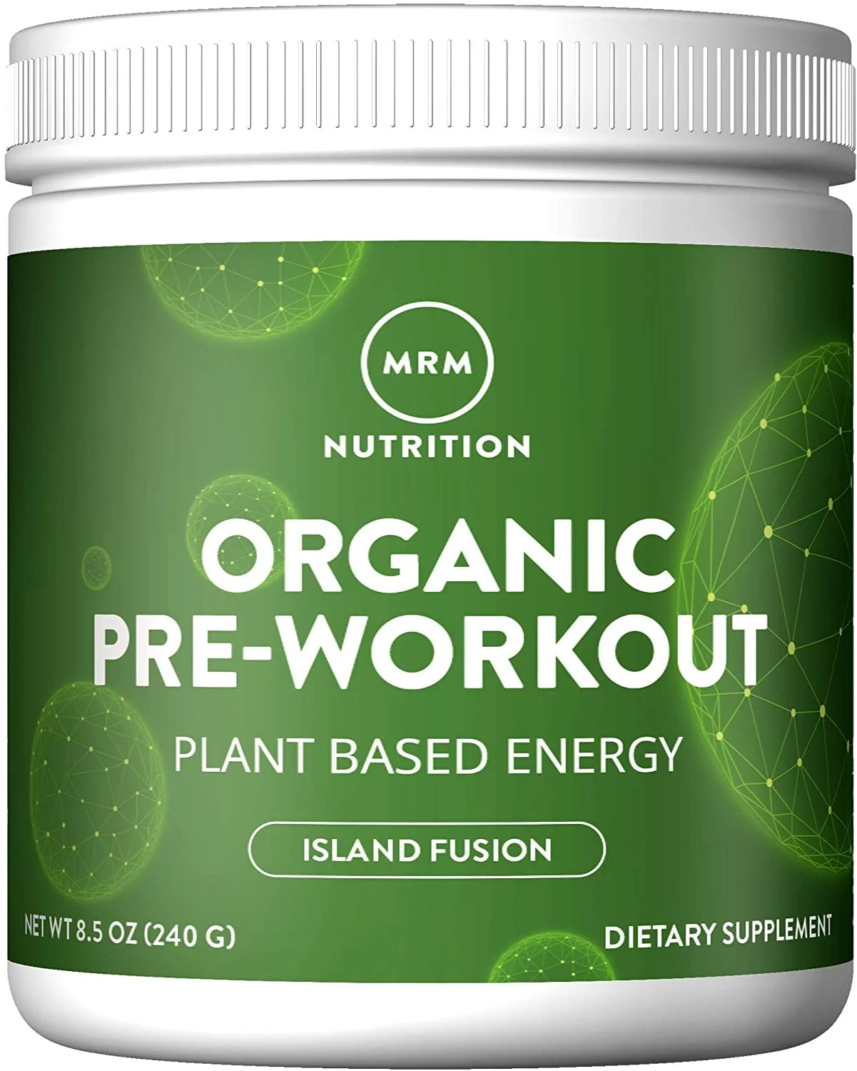 MRM Organic Pre-Workout, Island Fusion, 8.5 Oz (240 G)