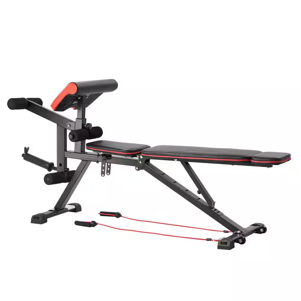 Weight Bench, 800 Lbs. Adjustable Weight Bench Press for Full Body Workout, Exercise Sit up Bench, with Leg Extension
