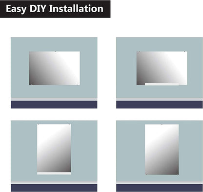 Hans & Alice Gym Mirrors for Home and Commercial Use - 47.2" X 31.5" Single Mirror