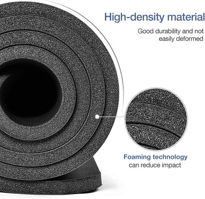 Thick Yoga Mat Non Slip, Large Size 72" L X 32" W X 0.6" TH, Premium Exercise & Fitness Mat with Carrying Strap and Bag, Workout Mats for Home