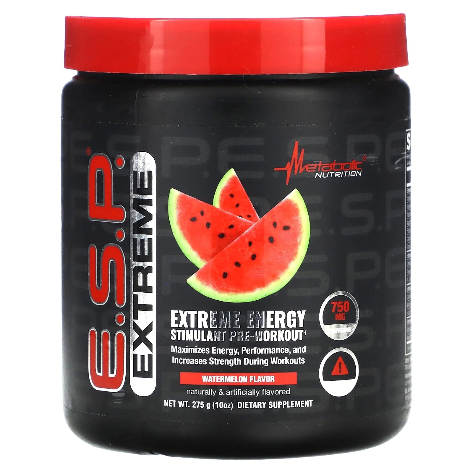 E.S.P. Extreme Energy Stimulant Pre-Workout, Watermelon, 10 Oz (275 G)