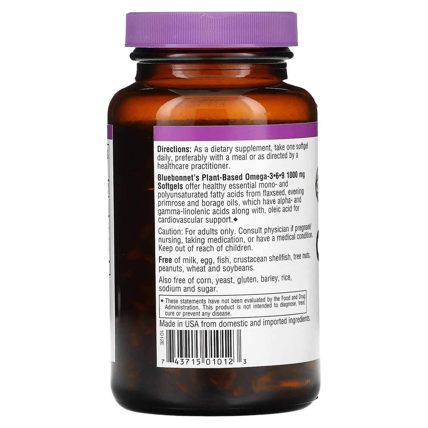 Plant Based Omega 3-6-9, 1000Mg, 90Ct