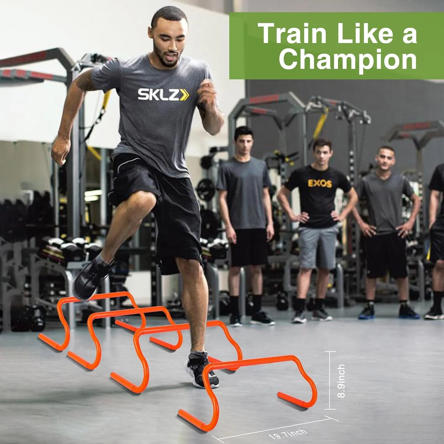 Training Equipment Set 20Ft Adjustable Straps Agility Ladders, Yellow