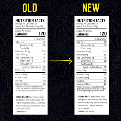 100% Whey, Native Whey Protein Blend - Clean Post Workout Recovery, Digesting, Zero Artificial Flavors & Sweeteners, Gluten Free, 5.5G BCAA, 2.6G Leucine, Vanilla Bean 4 Lb.