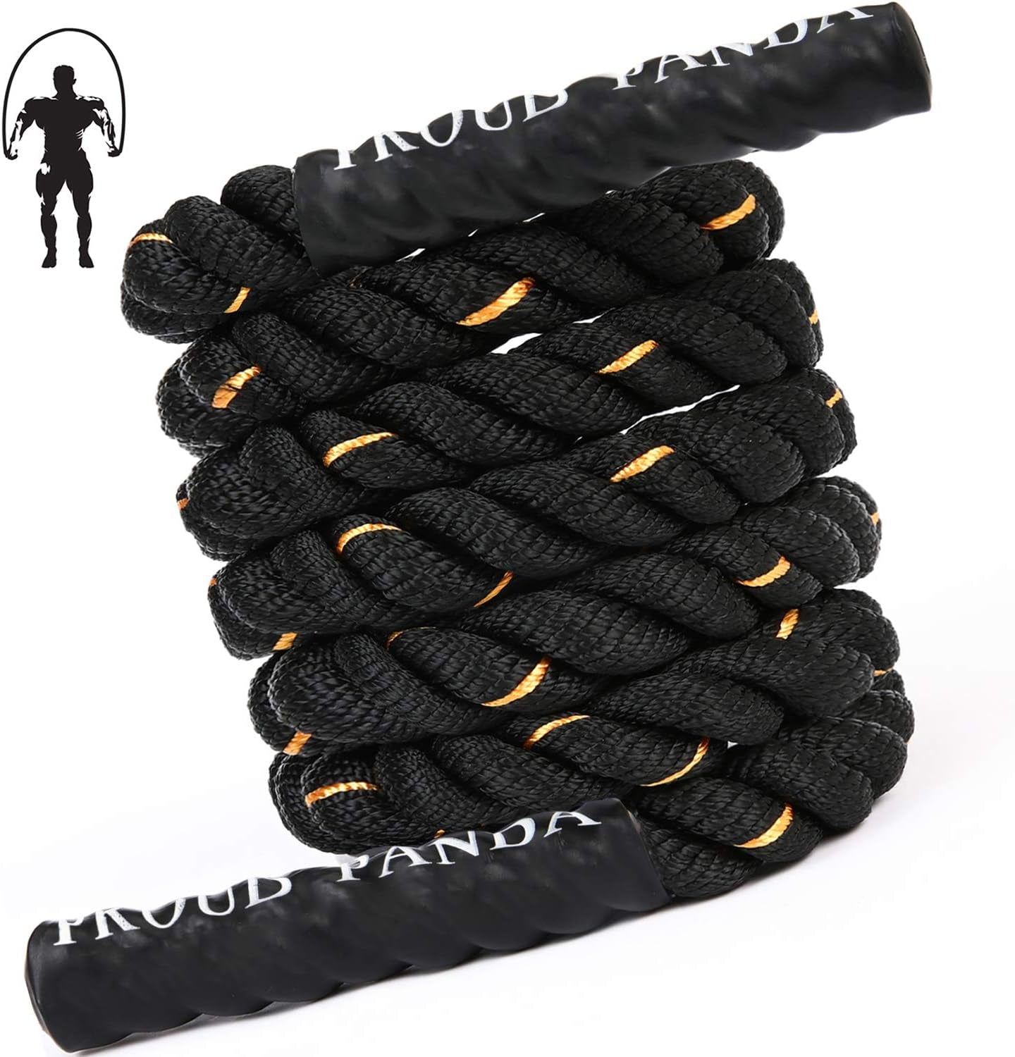 Heavy Jump Ropes for Fitness 2Lb/3Lb/5Lb,Weighted Adult Skipping Rope Exercise Battle Ropes for Men & Women,Total Body Workouts, Power Training in Gym to Improve Strength and Building Muscle